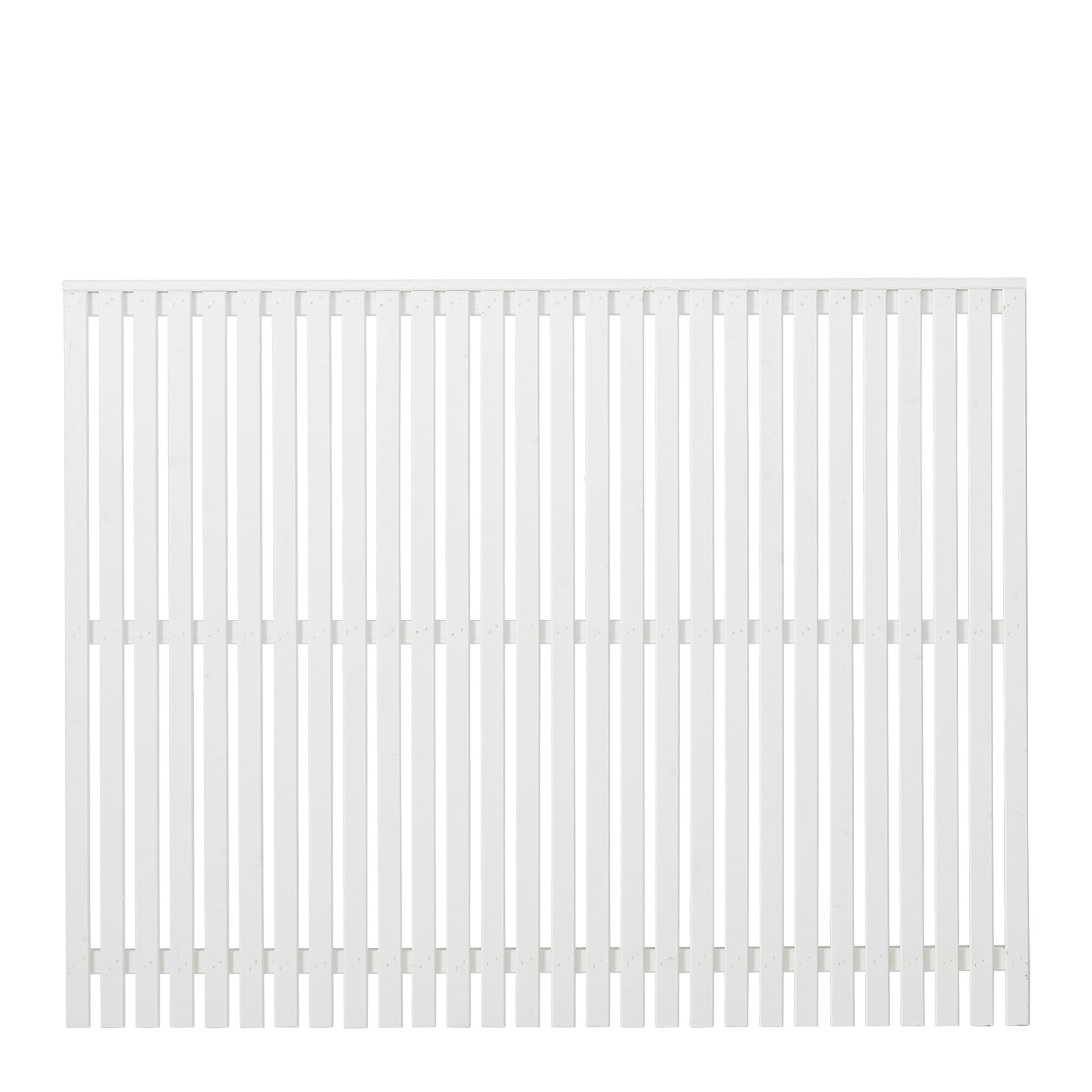 Staket PLUS Sendai Grundmålad Vit 180×140 cm