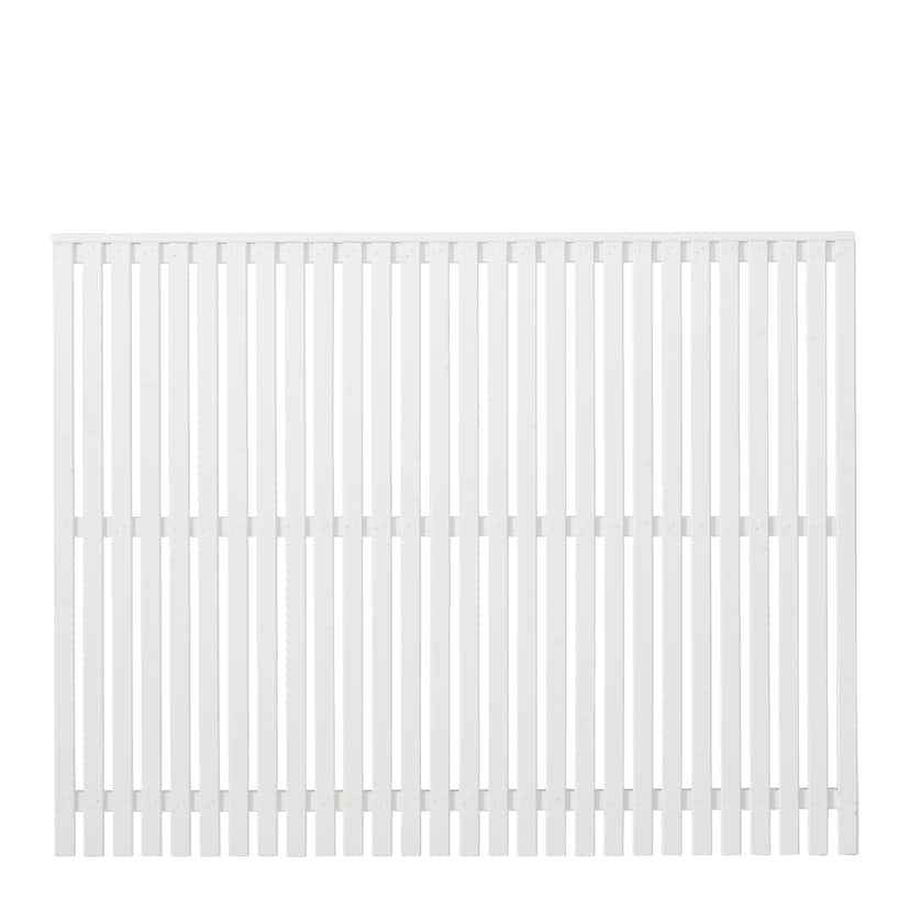 Staket PLUS Sendai Grundmålad Vit 180×140 cm