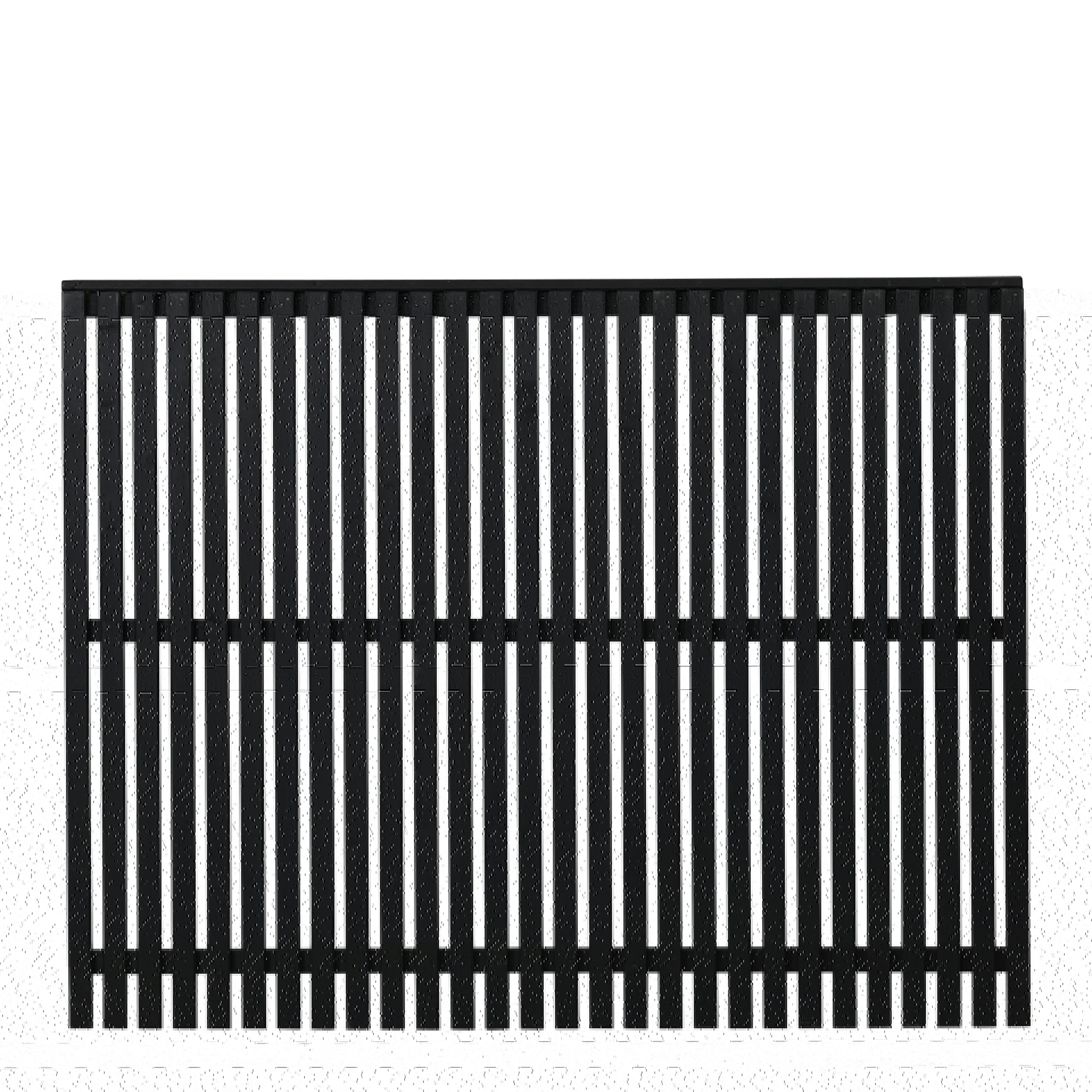 Staket PLUS Sendai Grundmålad Svart 180×140 cm