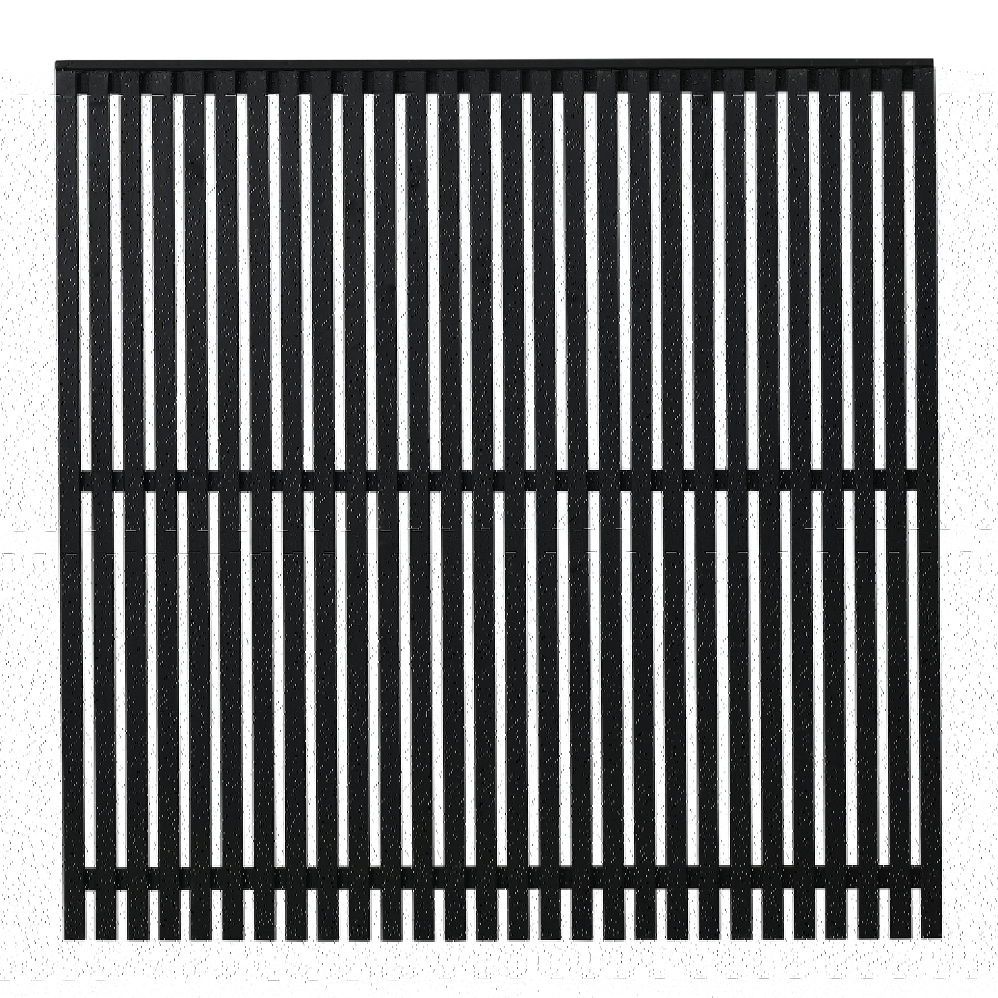 Staket PLUS Sendai Grundmålad Svart 180×180 cm