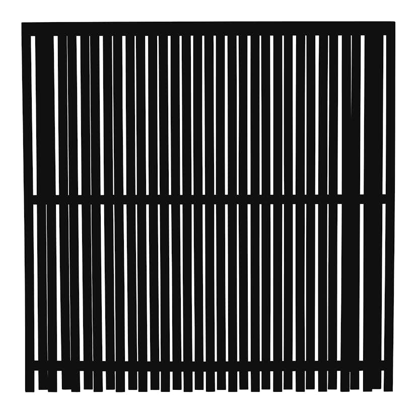 Staket PLUS Nagano Grundmålad Svart 180x180 cm