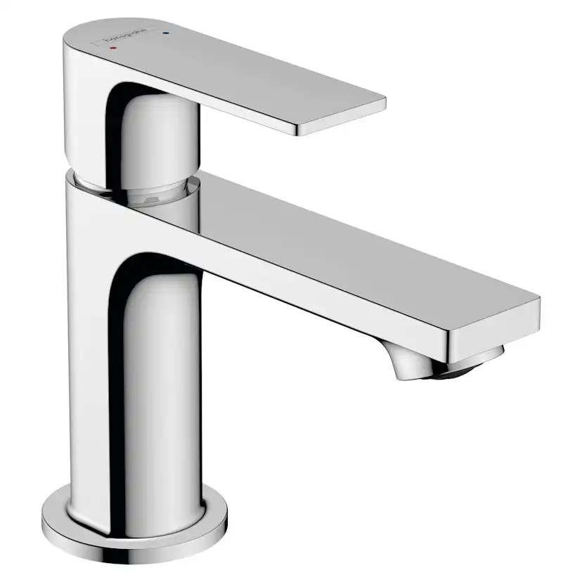 Tvättställsblandare Hansgrohe Rebris E 1-grepps 80 med Lyftventil