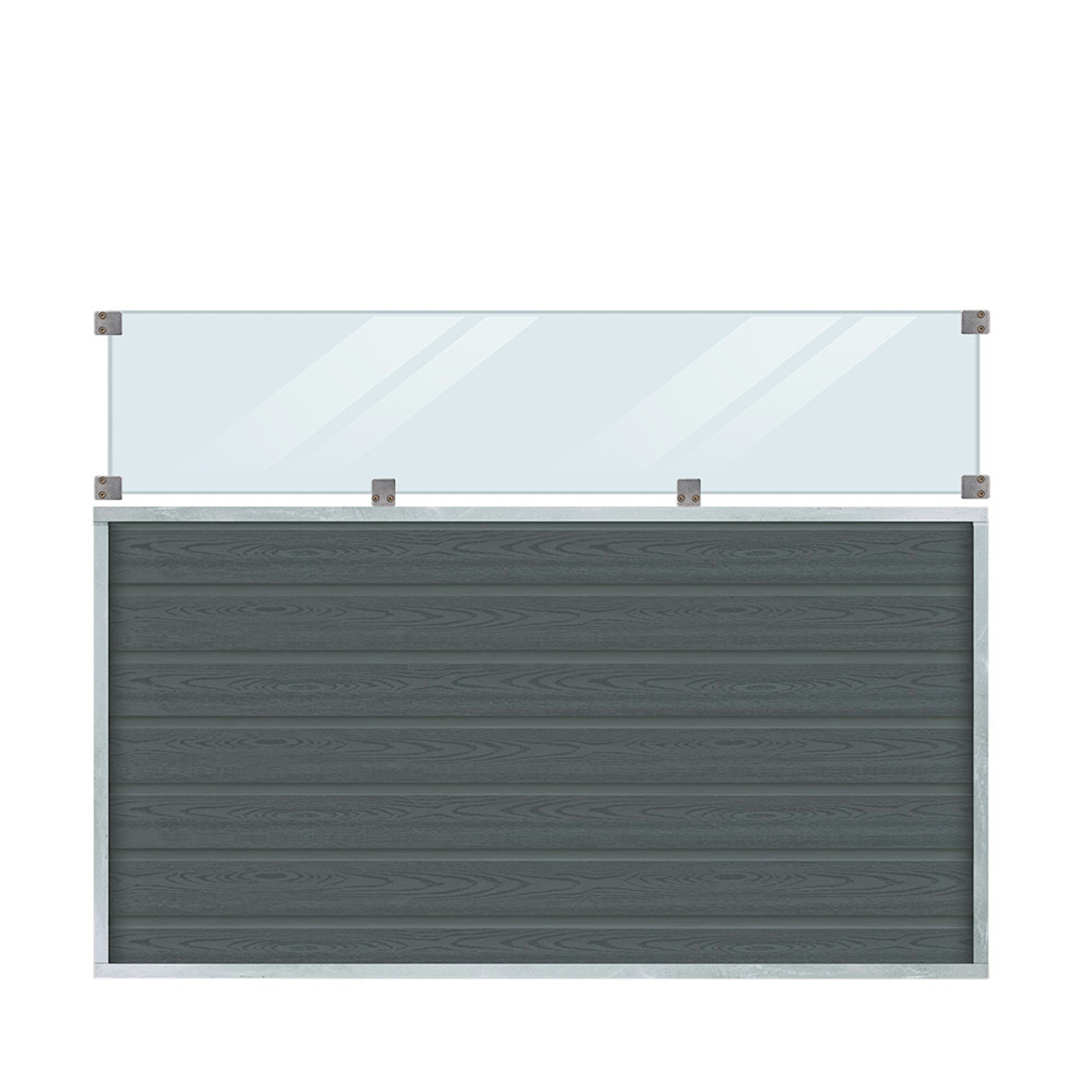 Staket PLUS Artura Med Klarglas