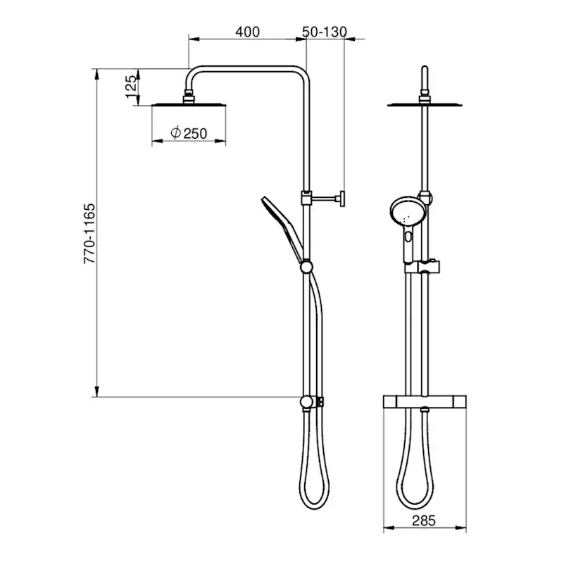 Takduschset Gustavsberg Nordic Round 160 cc