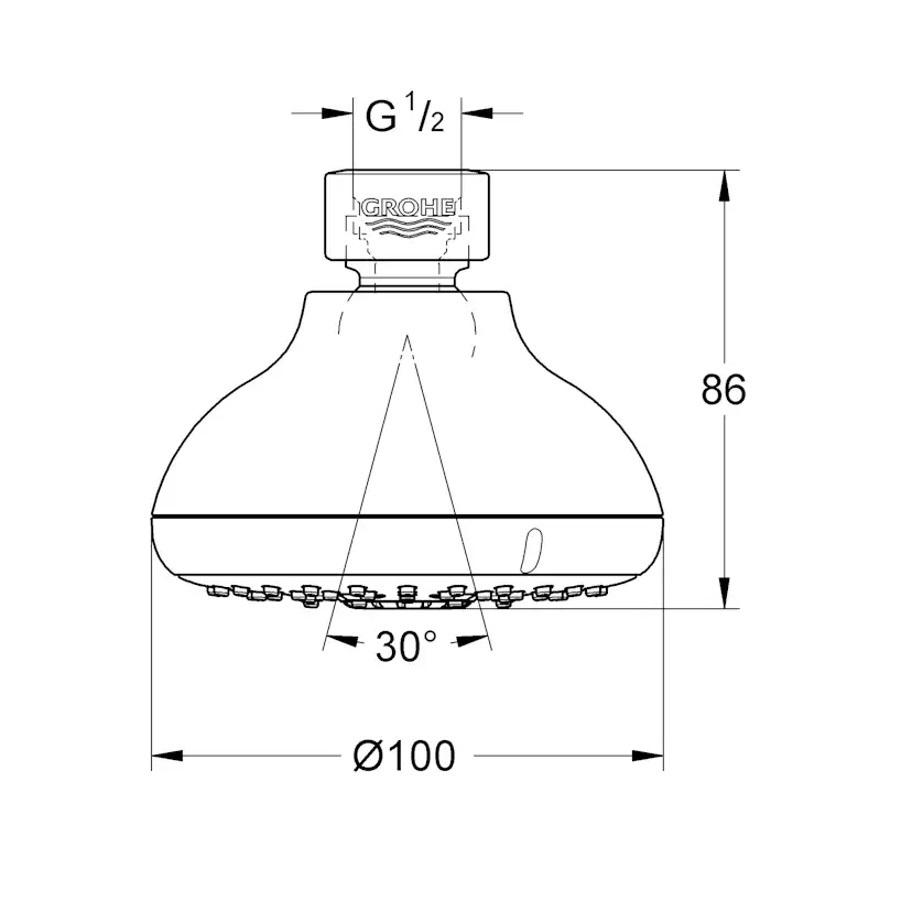 Taksil Grohe Tempesta 100 IV