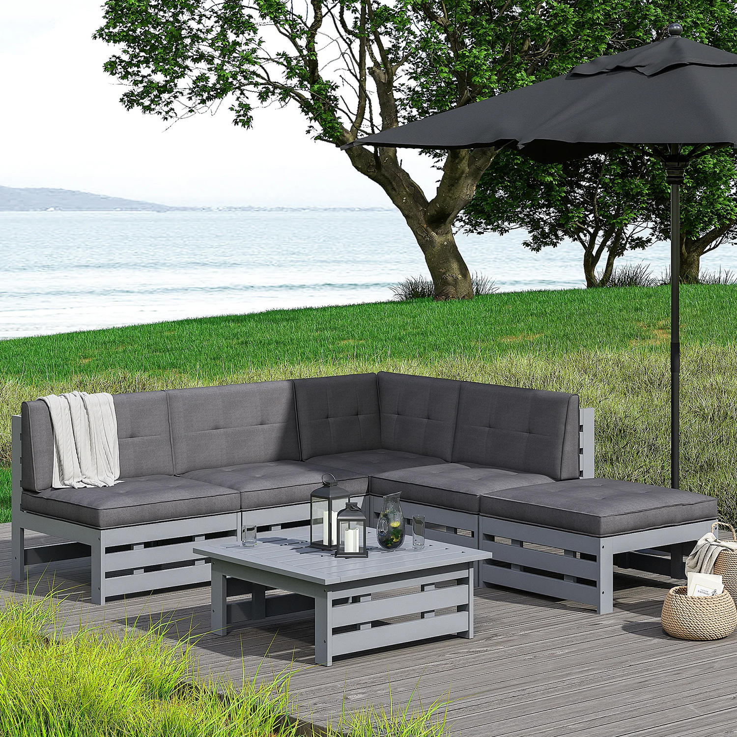 Loungesoffa KWA Mittdel Utomhus