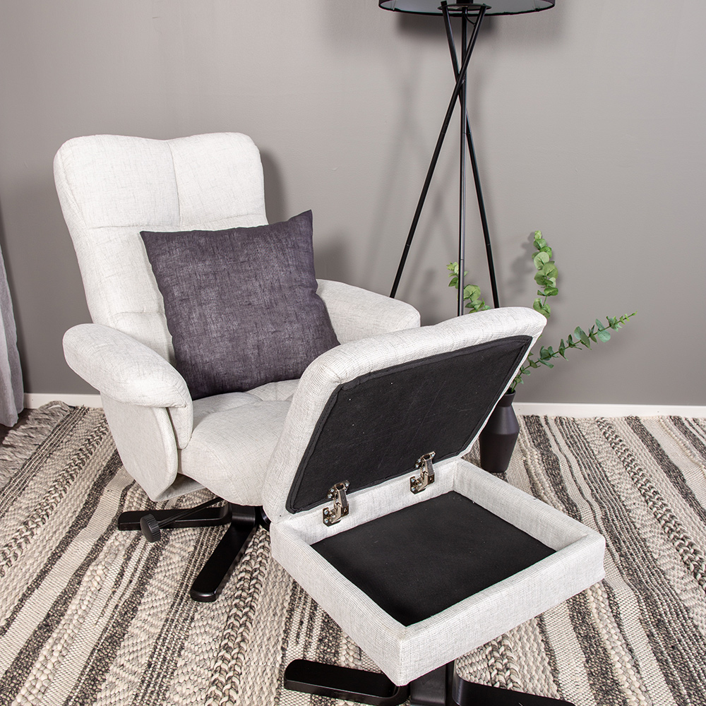 Fåtölj Venture Home Sven med Fotpall