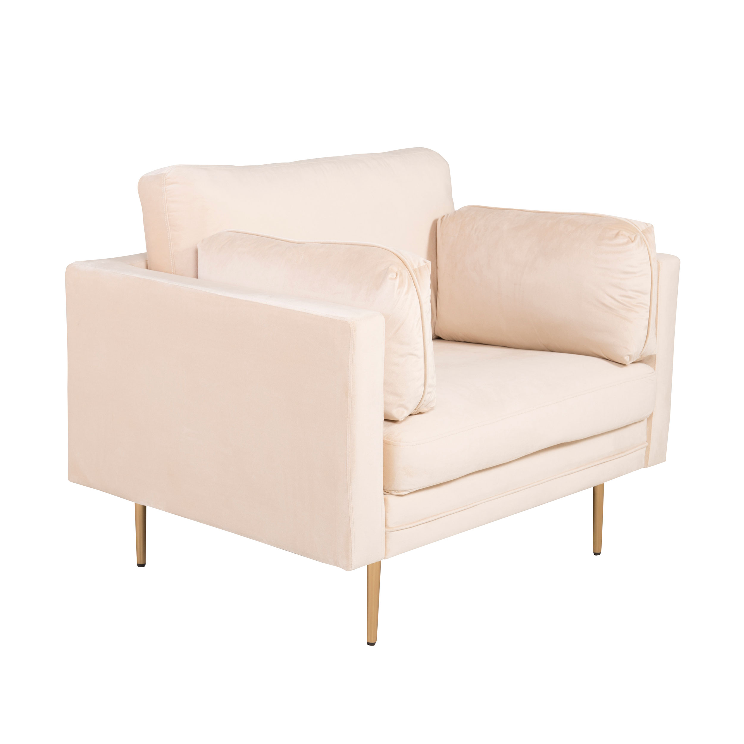 Fåtölj Venture Home Boom Sammet