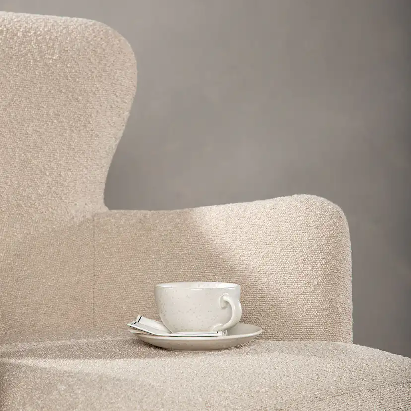 Fåtölj Venture Home Lincoln Boucletyg Beige