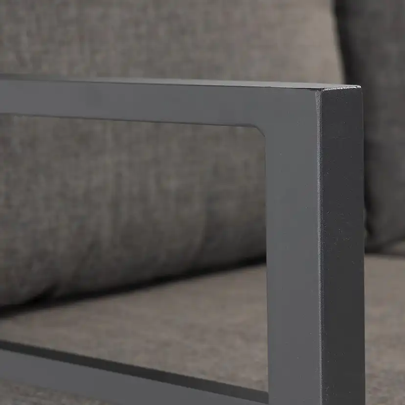 Loungegrupp Comfort Garden Ariany Utemöbler i Svart Aluminium