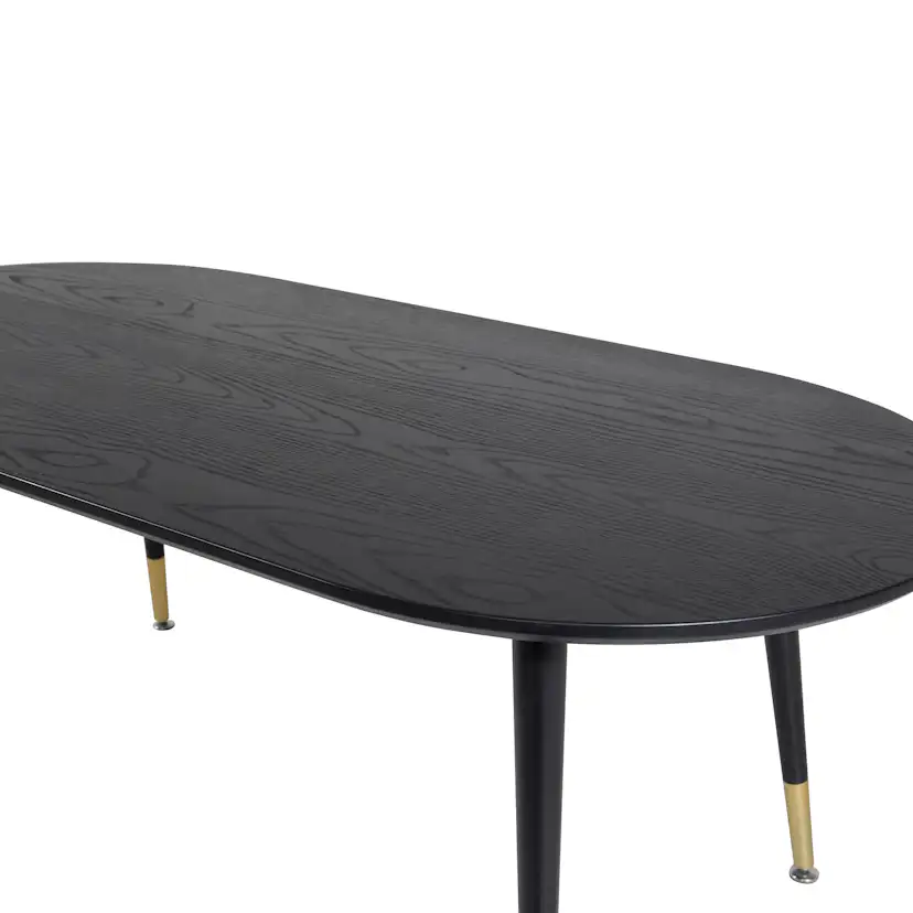 Soffbord Venture Home Dipp Svart/Mässing Ovalt Vardagsrumsbord