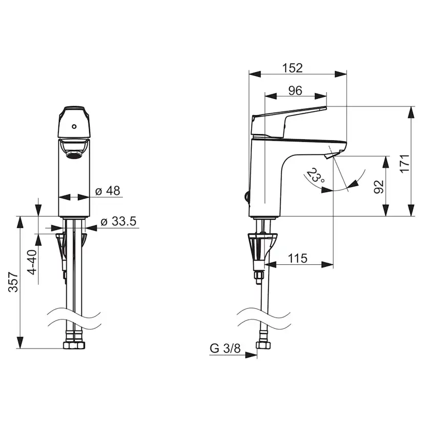 Tvättställsblandare Oras Vega XL 1811FG