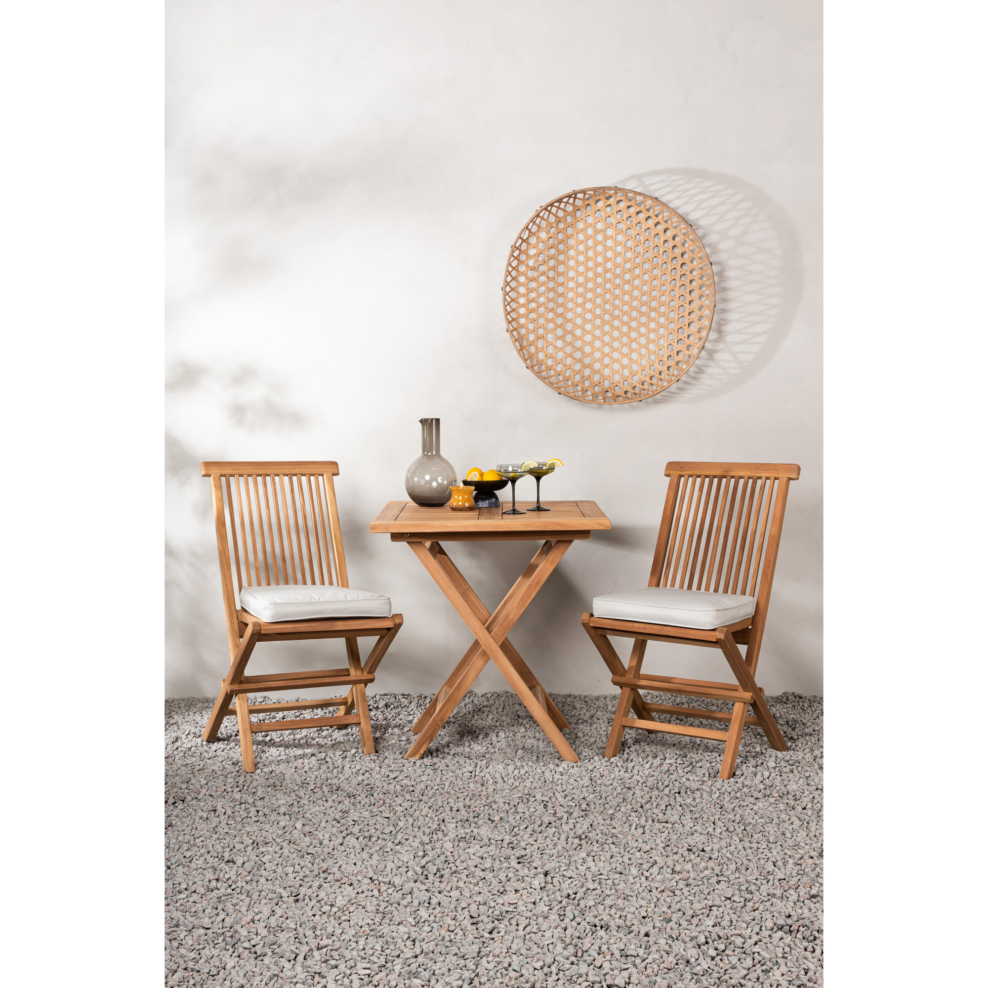 Matgrupp Venture Home Kenya Fällbord med 2 Kenya Fällstolar