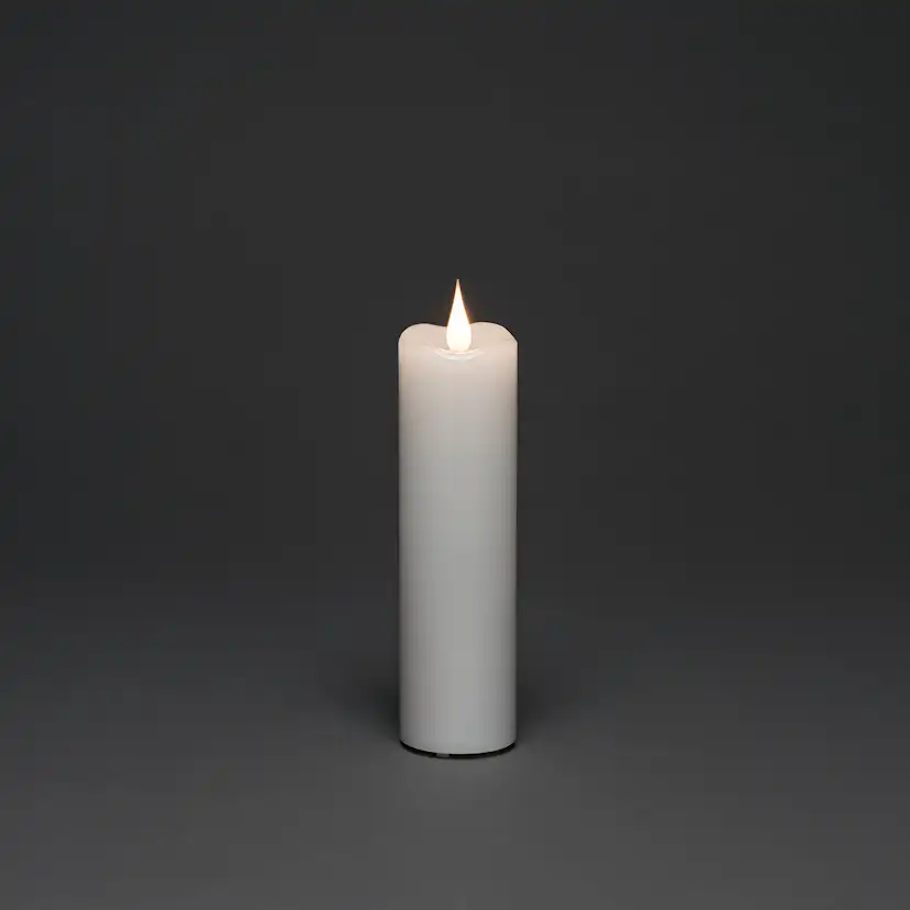 Vaxljus Gnosjö Konstsmide 5x17,8 cm LED Vit