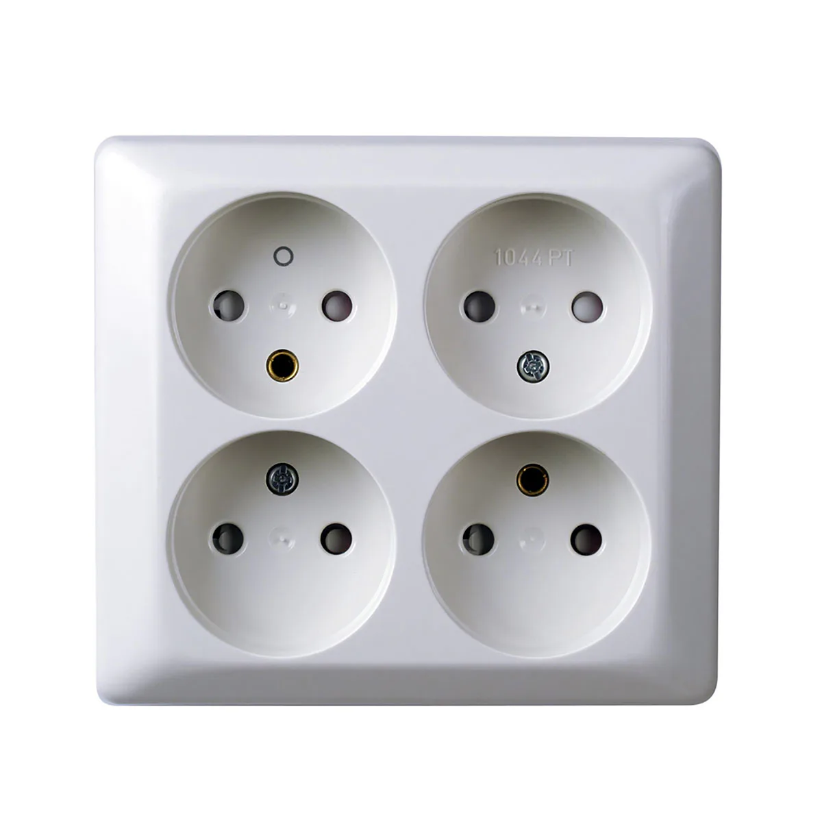 Vägguttag Elko 4-Vägs Utan jord RS Renvit