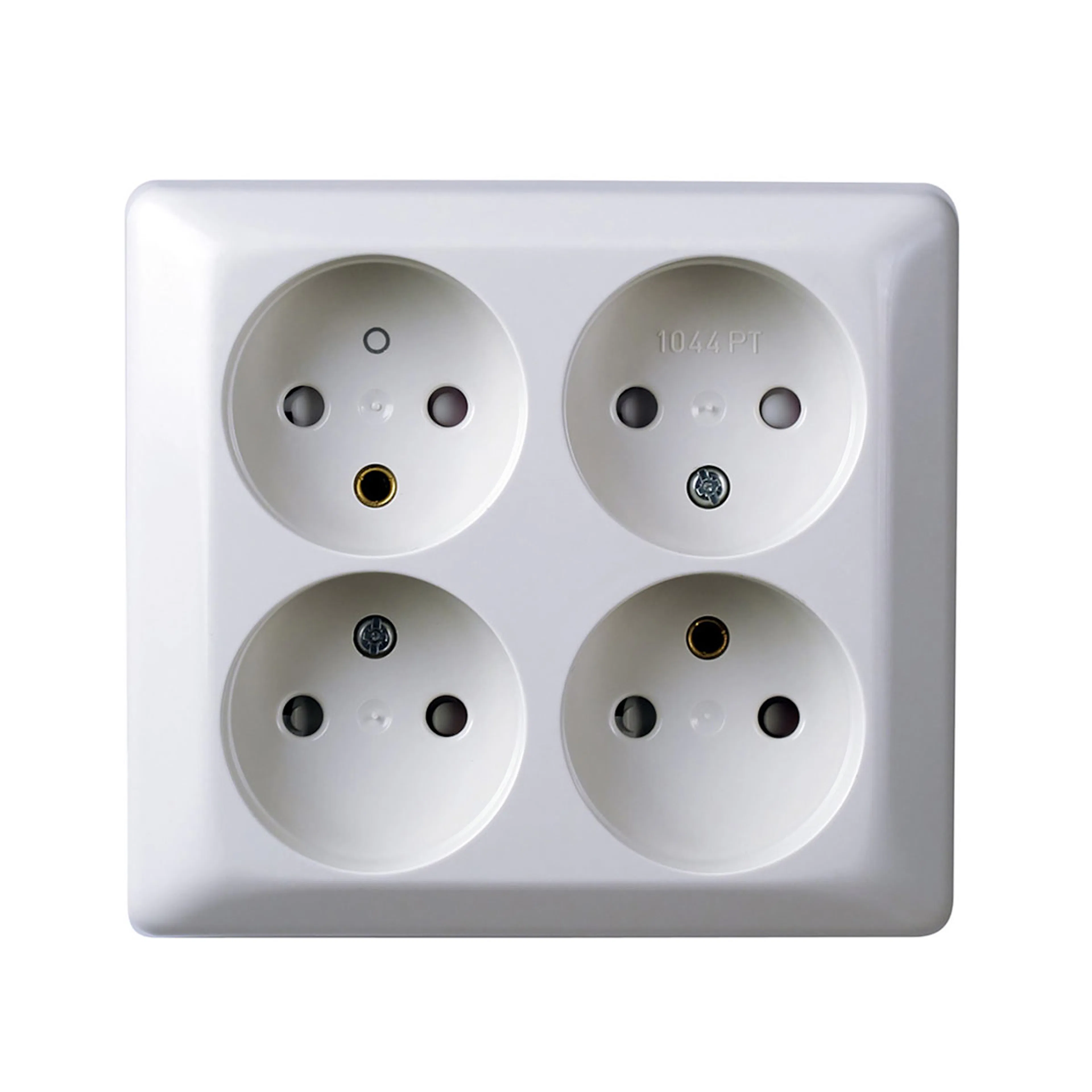 Vägguttag Elko 4-Vägs Utan jord RS Renvit