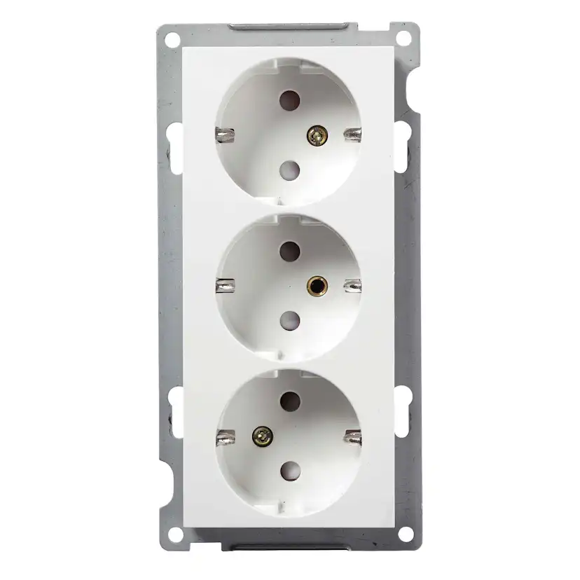 Vägguttag Elko Plus 3-Vägs utan Ram