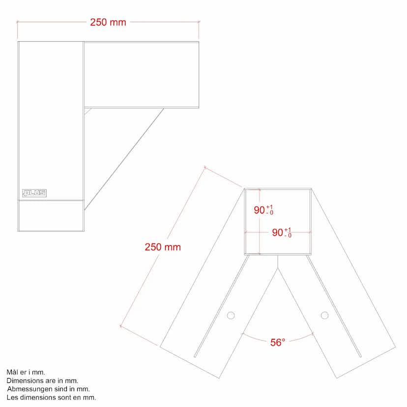 Gungställning PLUS Luksus Svart Cubic