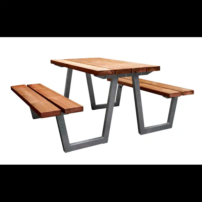 Trädgårdsbänk Skotte Garden Vila Svart Bänkbordsstativ för Utebänk