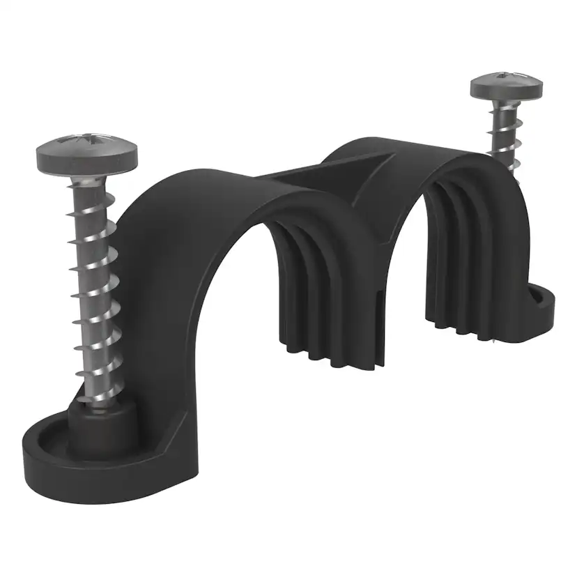 Plastklammer LK Systems Dubbel tomrör 25 mm