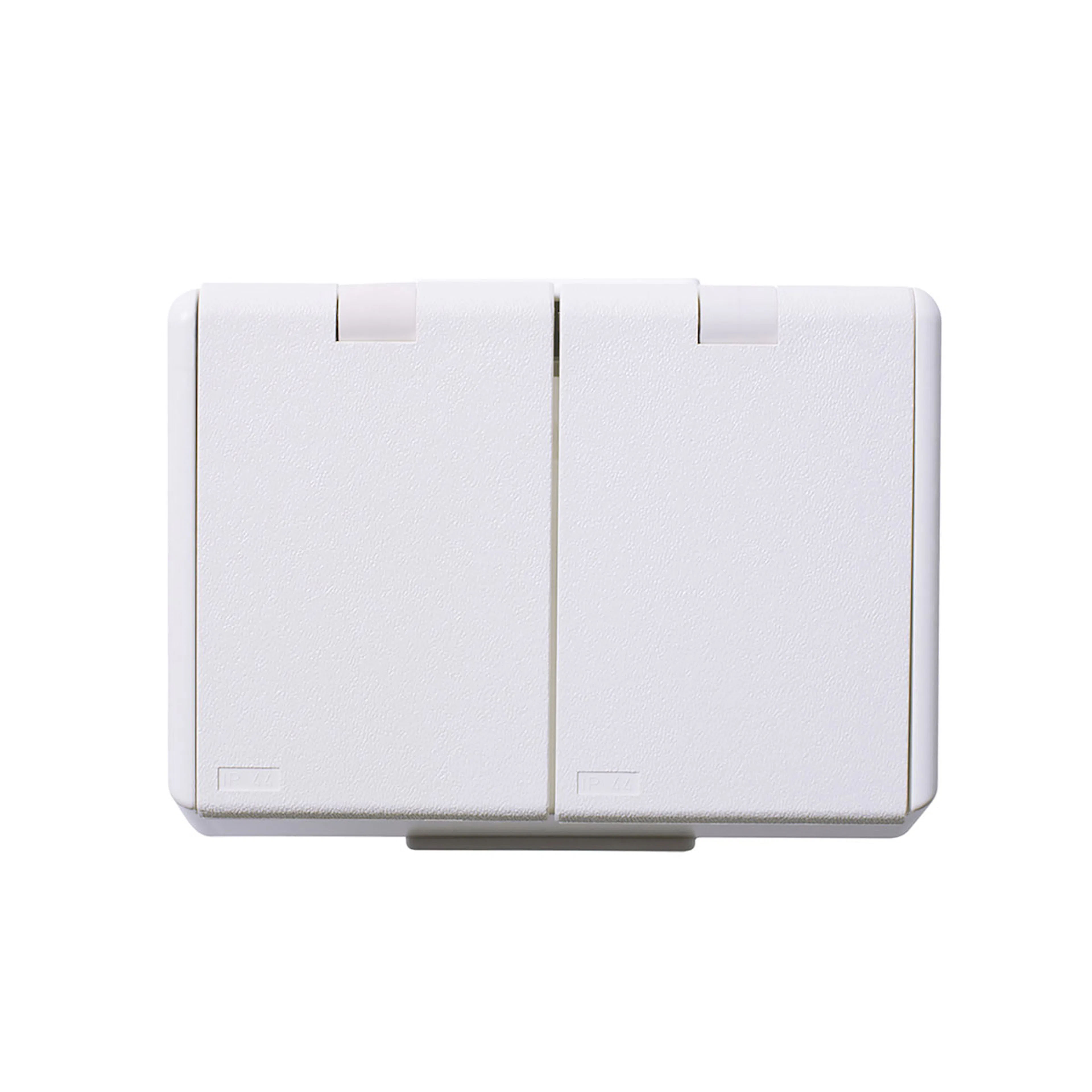 Vägguttag Elko 2-Vägs IP44 Med Lock RS Renvit