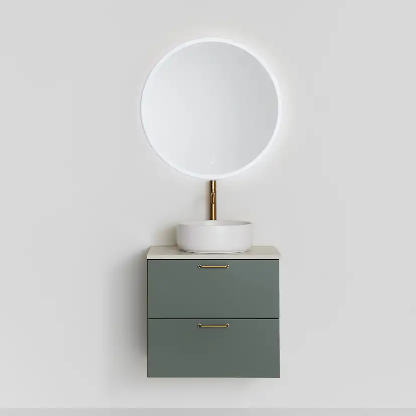 Tvättställsskåp Hafa Haze 2 Lådor med Bänkskiva och Handfat