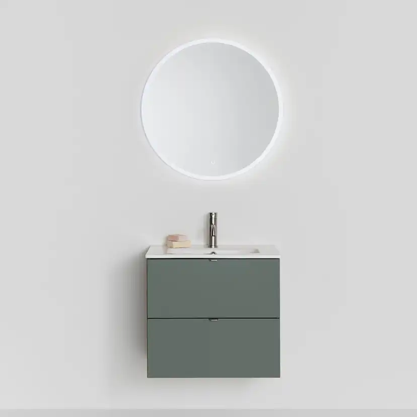 Tvättställsskåp Hafa Haze 2 Lådor med Bänkskiva och Handfat