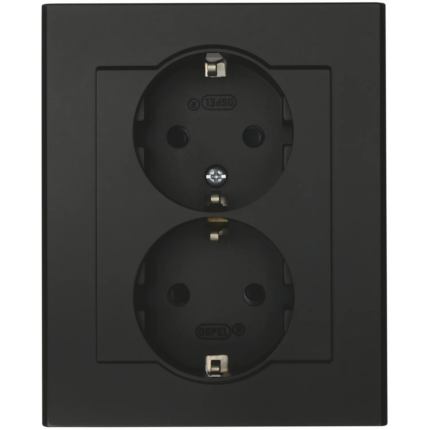 Vägguttag Malmbergs Optima 2-Vägs Mj Svart