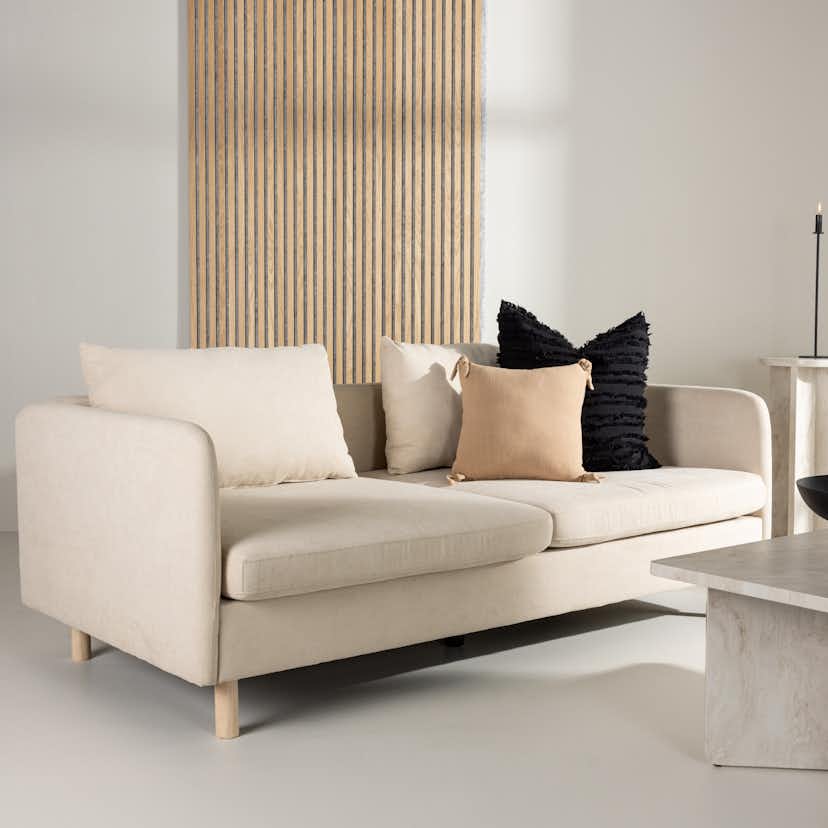 3-sitssoffa Venture Home Zero Ljusbeige 183,5 cm