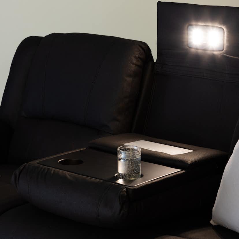 Soffa Venture Home Singapore Svart 3-Sits Reclinersoffa i Polyester