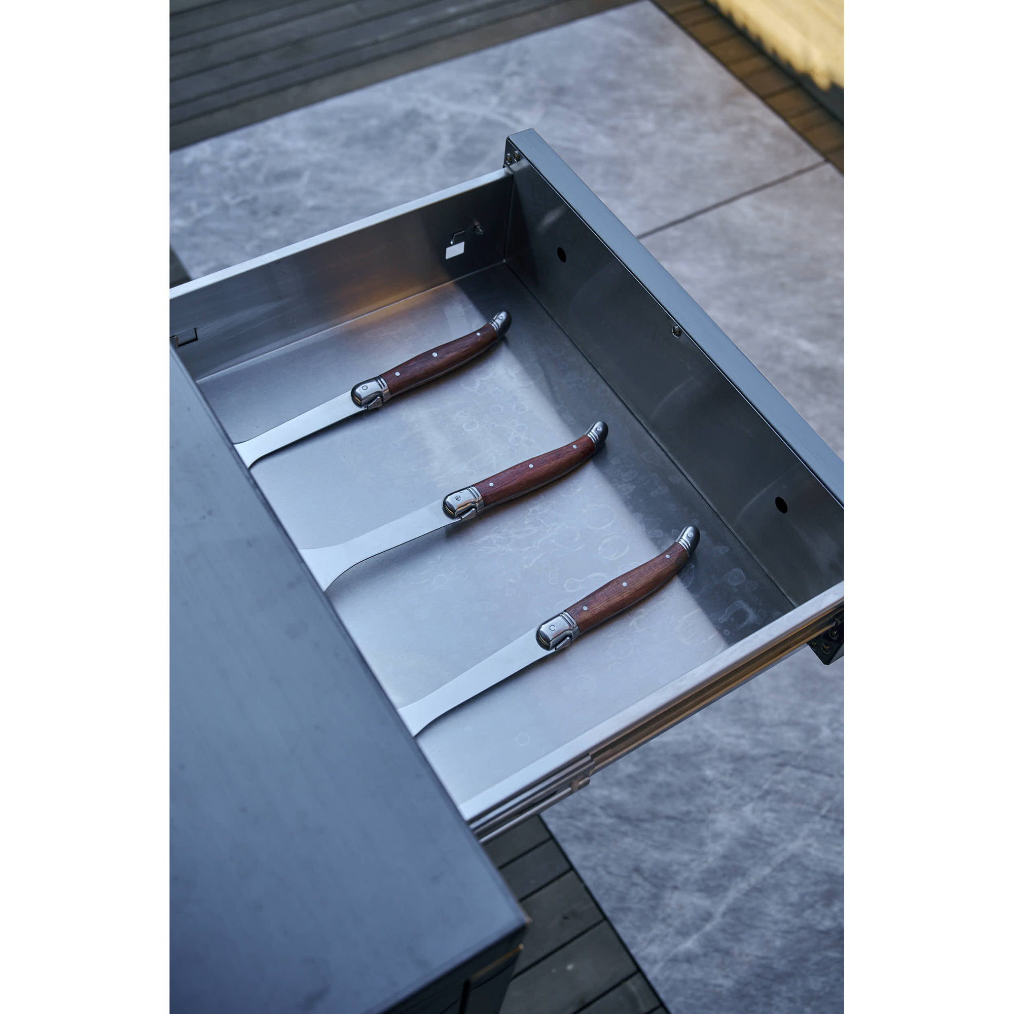 Förvaringsmodul med arbetsbänk Myoutdoorkitchen Nordic Line Stainless 304SS