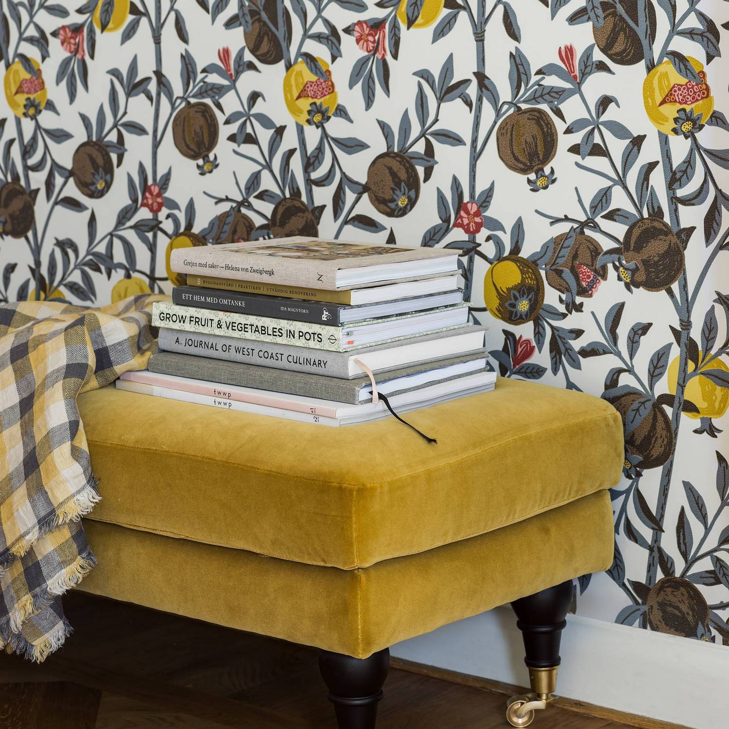 Tapet Boråstapeter Gocken Jobs Granatäpple 1959