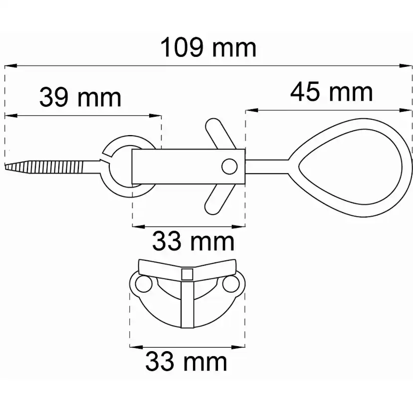 Fönsterlås Habo 280 Vit