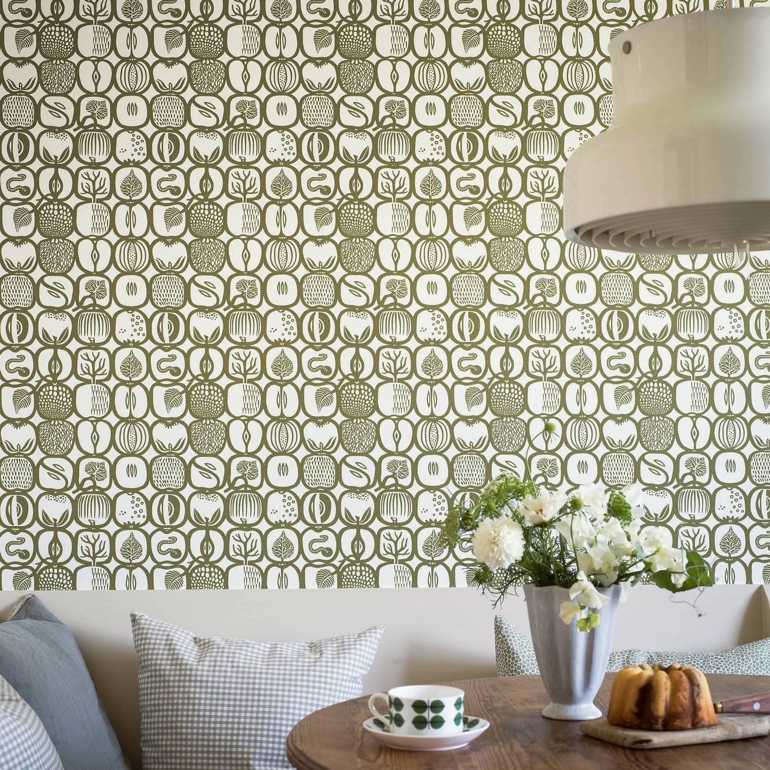 Tapet Boråstapeter Stig Lindberg Fruktlåda 1971