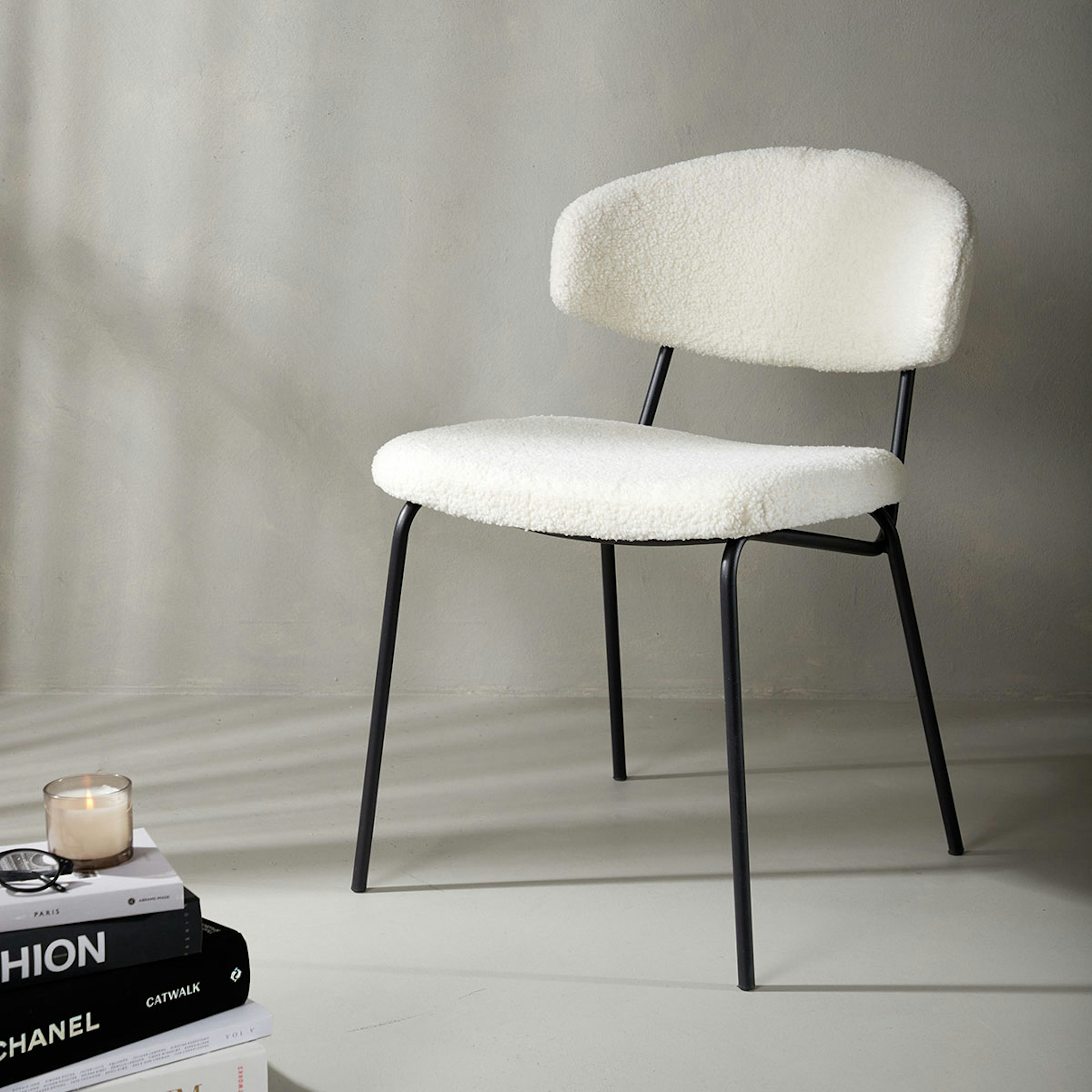 Matstol Venture Home Chico Stol i Boucle 2 st