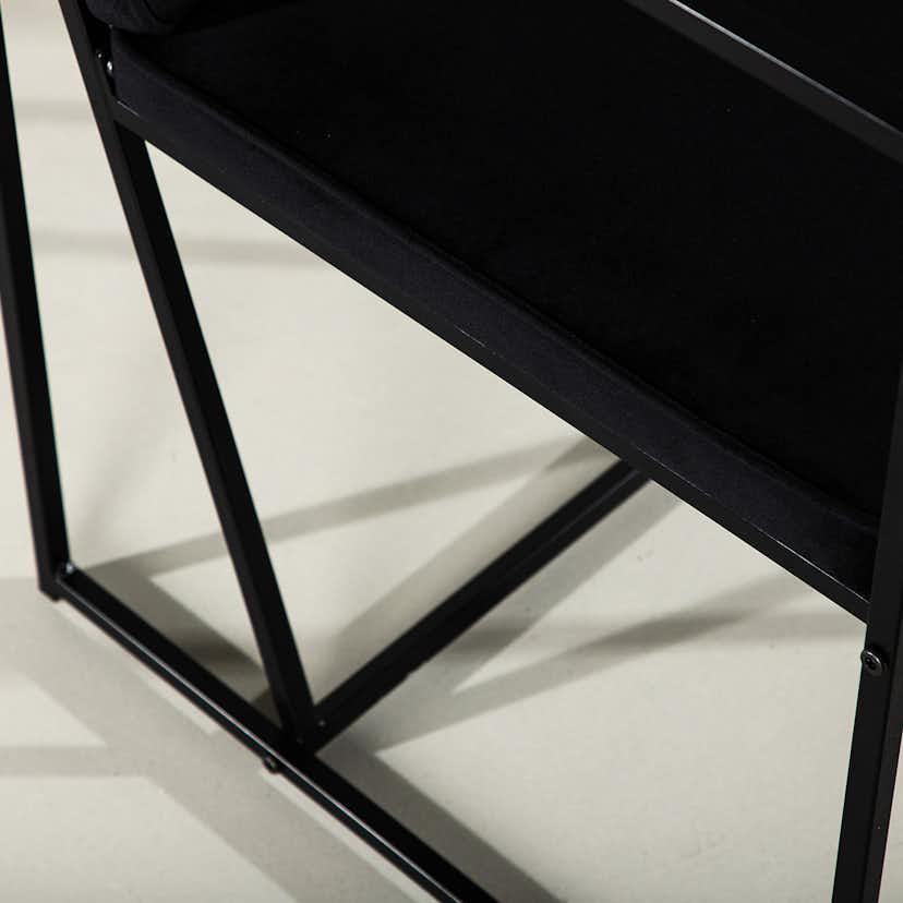 Matstol Venture Home Richmond Svart Sammetsklädd Stol 2 st