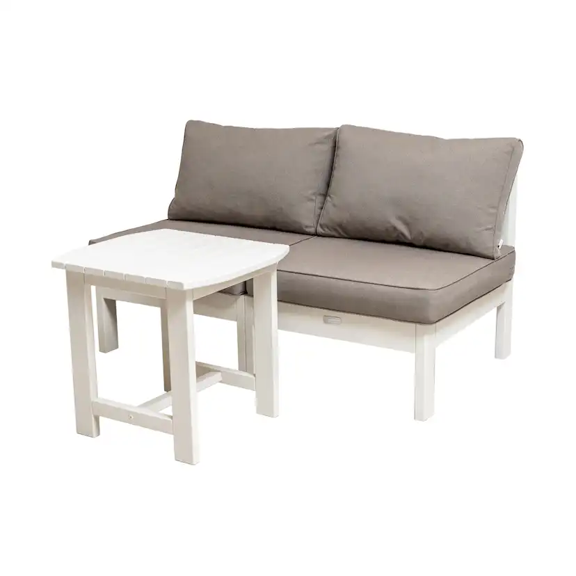 Träfåtölj Ute Eden Wood Ransvik Modulsoffa med Dynor Greige