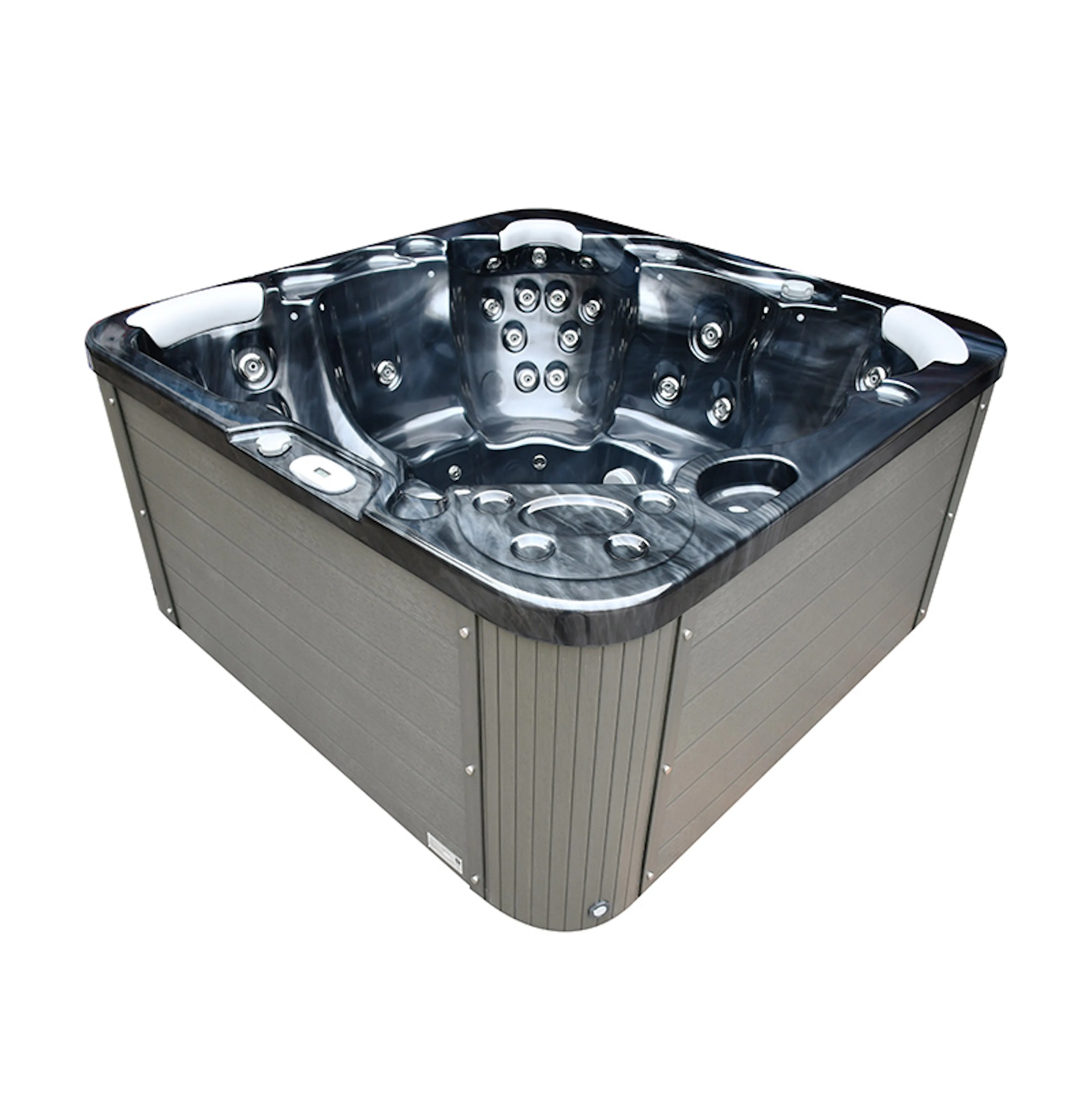 Spabad Westerbergs Sandhamn 42 Jets Svart med Lock