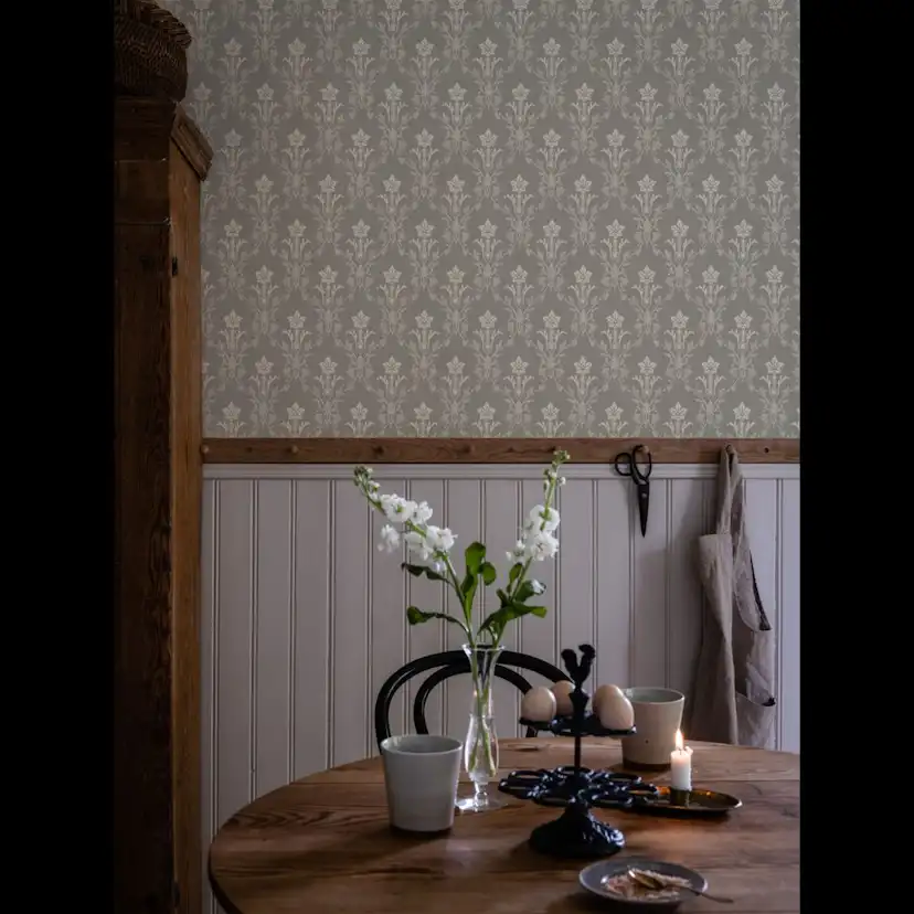 Mönstrade Tapeter Duro Hudiksvalls Teater Classic Paper Gammalsvenska Papper