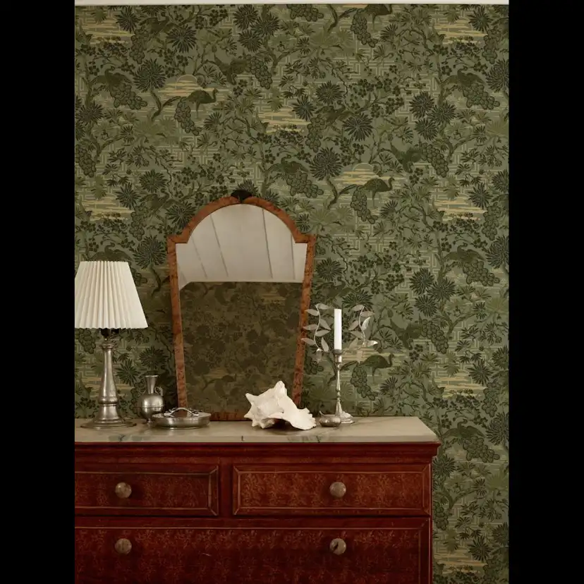 Mönstrade Tapeter Duro Brunnsgatan Classic Paper Exotiska Motiv