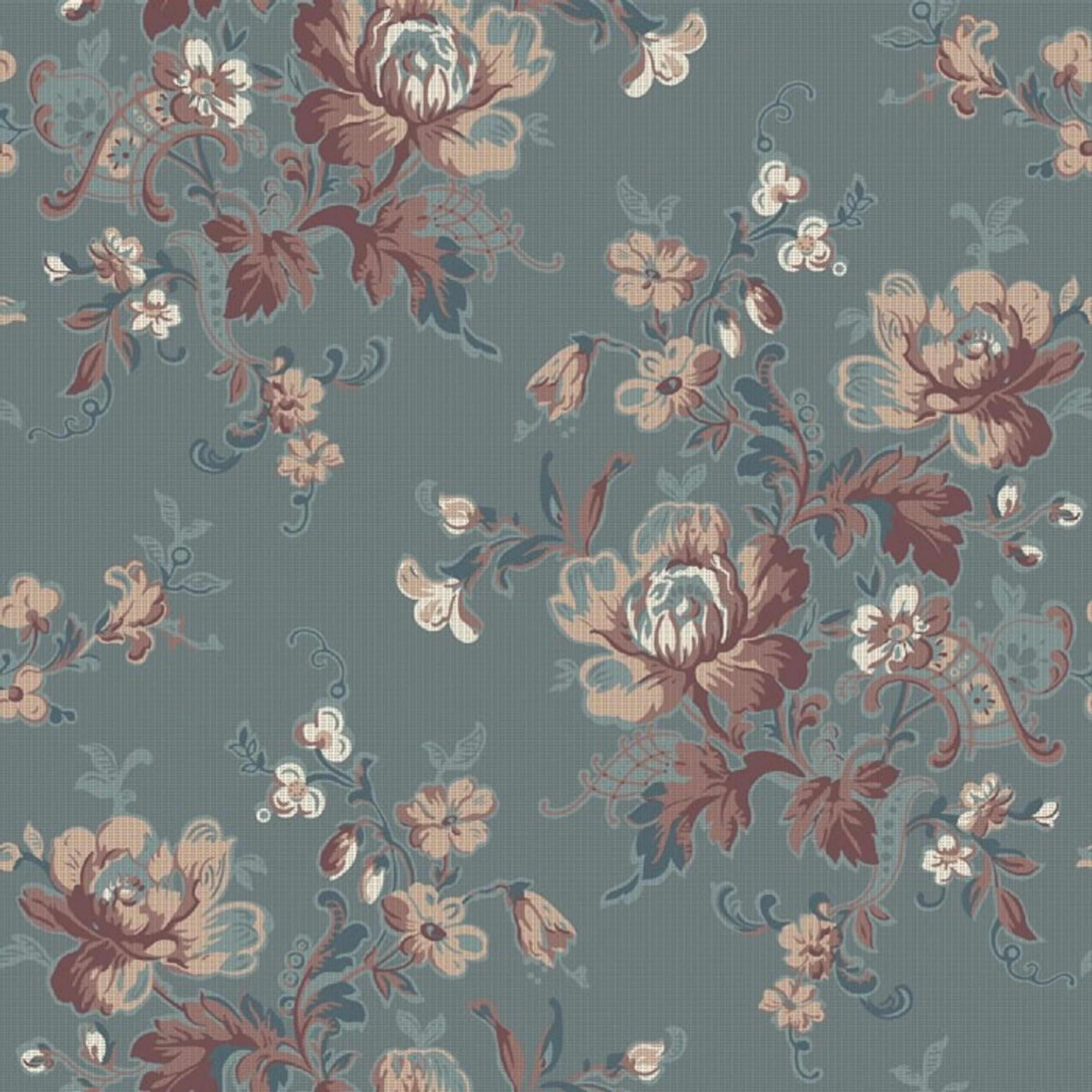 Mönstrad Tapet Duro Ingeborg Classic Gammalsvenska Papper