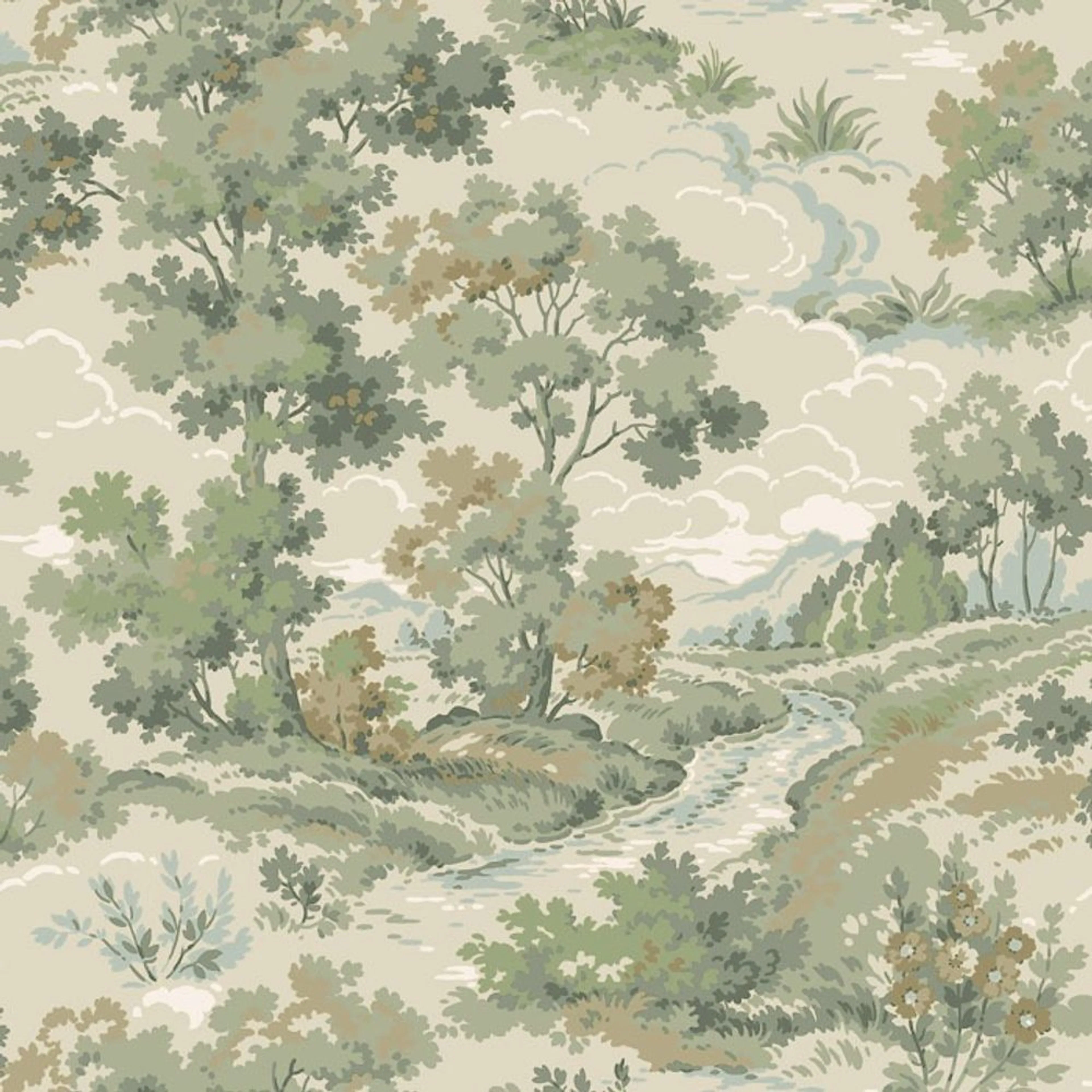 Tapet Duro Boulognerskogen Gammalsvenska Papper Mönstrad Tapet Classic