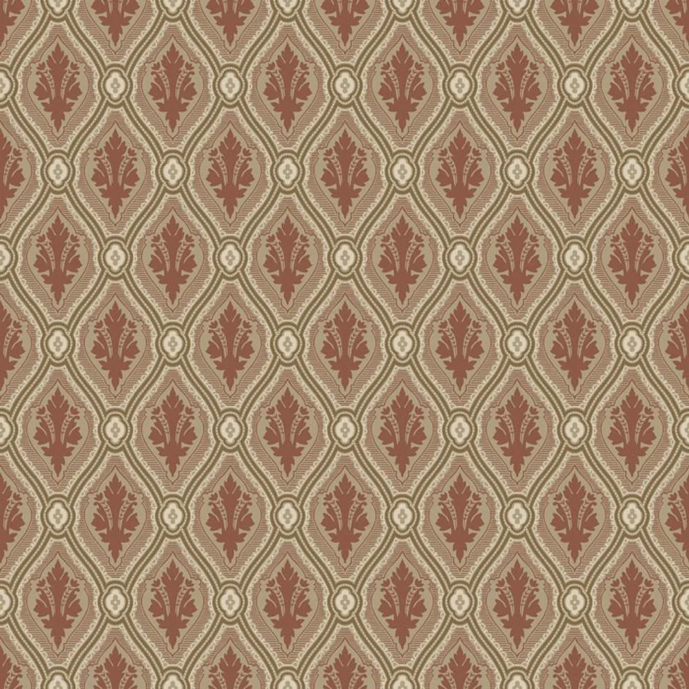 Tapet Duro August Classic Paper - Mönstrad Tapet i Gammalsvenska Papper