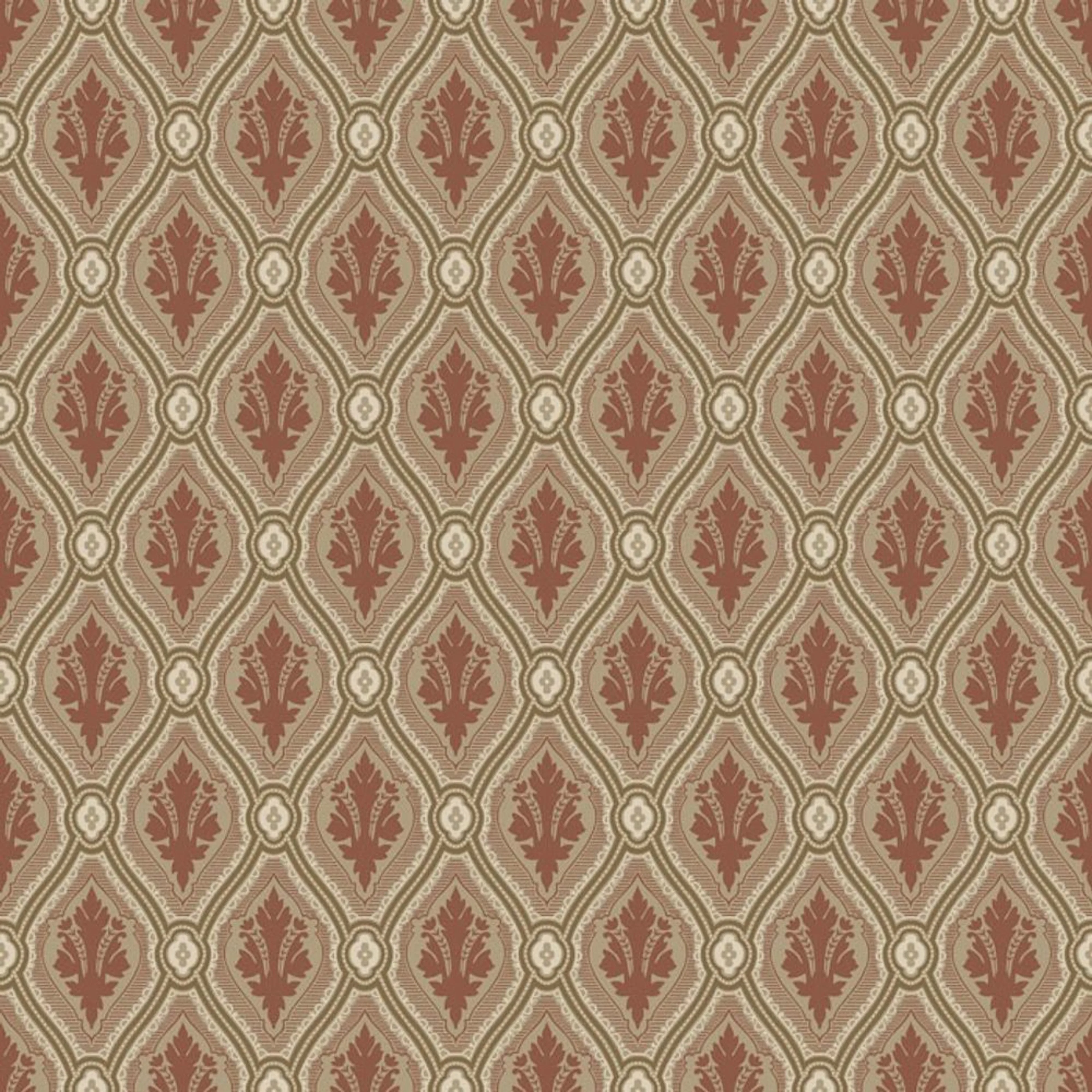 Tapet Duro August Classic Paper - Mönstrad Tapet i Gammalsvenska Papper