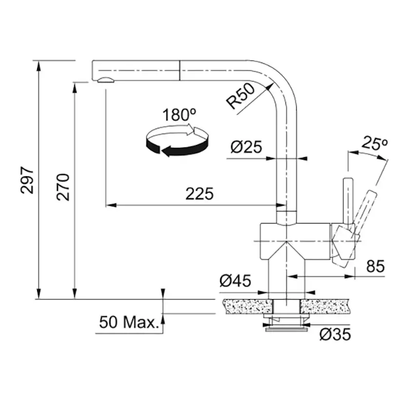 Köksblandare Franke Atlas Neo Sensor Med Utdragbar Pip