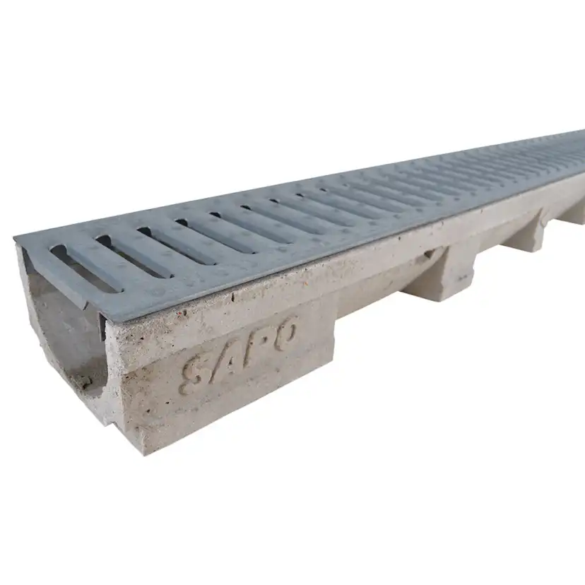 Dräneringsränna Willab 2000 med Galvat Galler