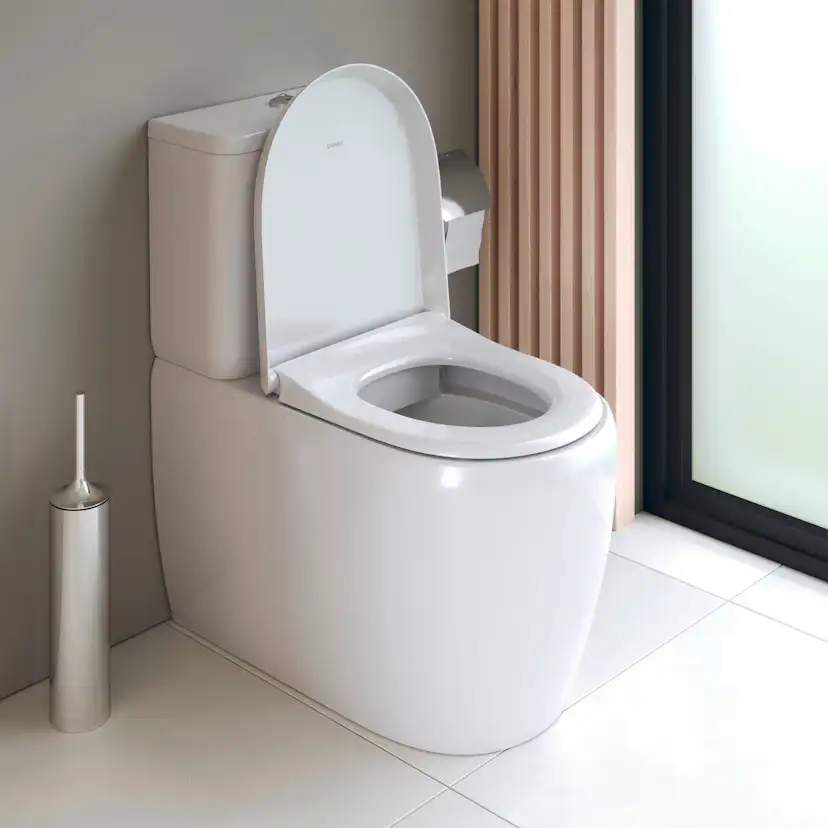 Golvstående toalettstol Duravit Qatego med Mjukstängande Hårdsits