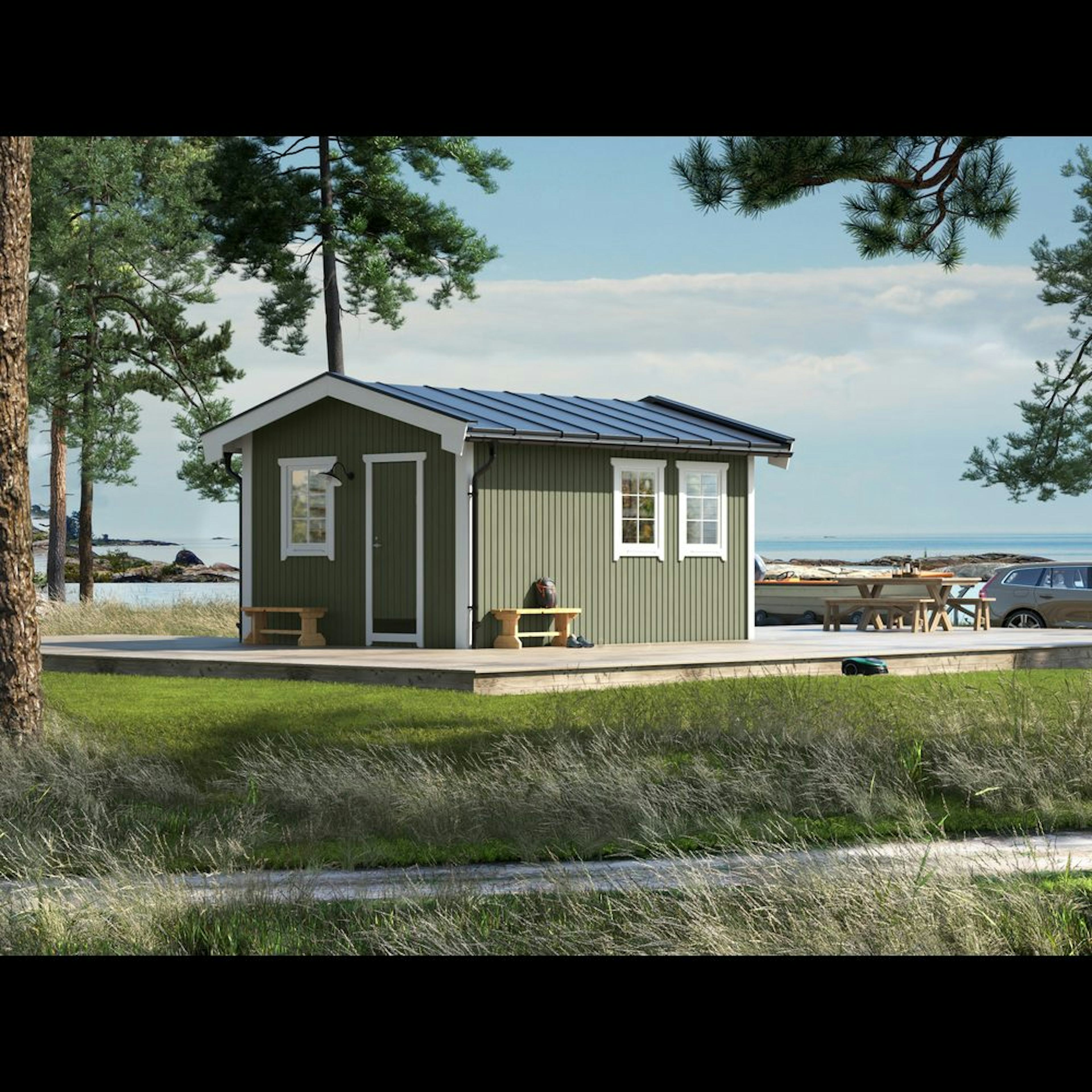 Attefallare Trähuset Paulina 20 kvm