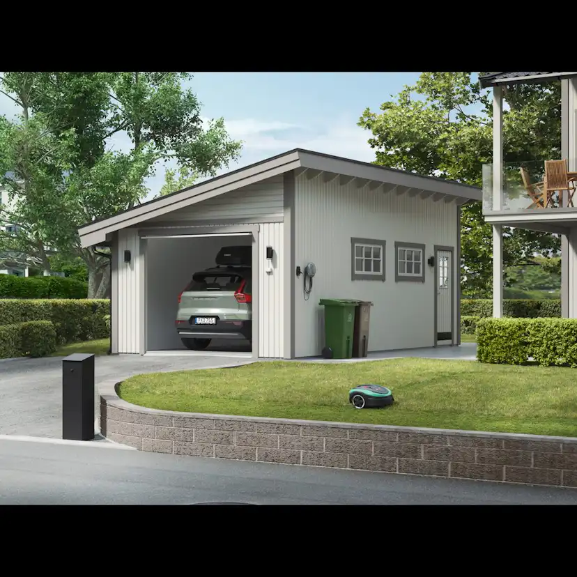 Garage Trähuset Pulpet 30 kvm