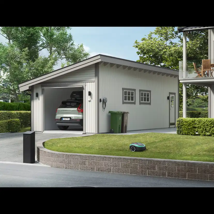 Garage Trähuset Pulpet 40 kvm